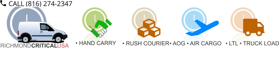 RICHMOND  CRITICAL USA • HAND CARRY • AOG • AIR CARGO • LTL • TRUCK LOAD • RUSH COURIER